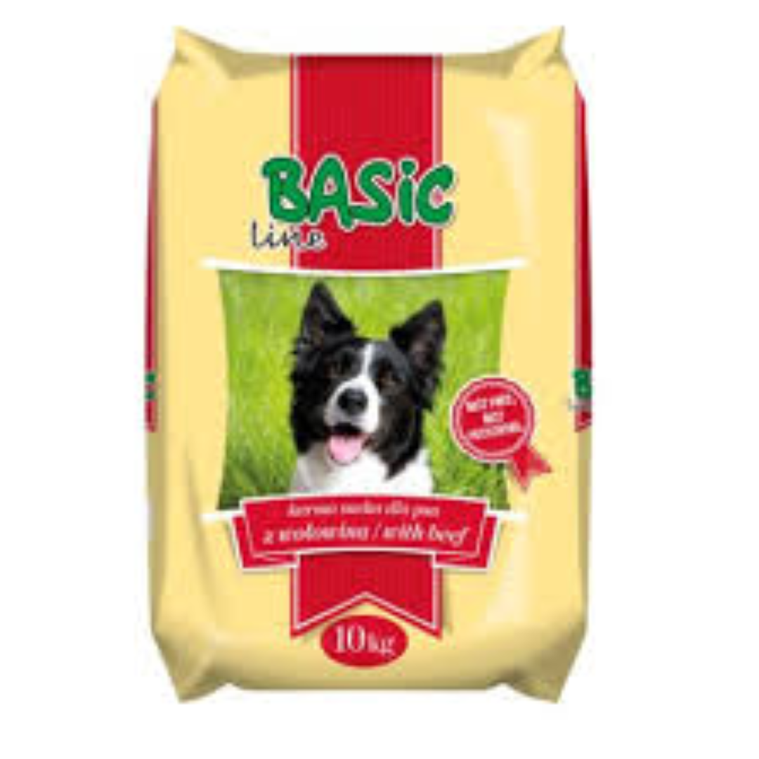 BASIC LINE DRY DOG FOOD WITH BEEF 10KG